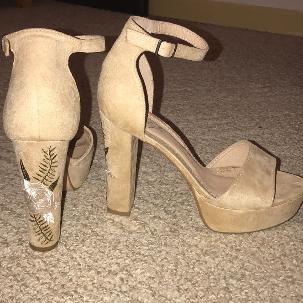 Nude Platform Heels